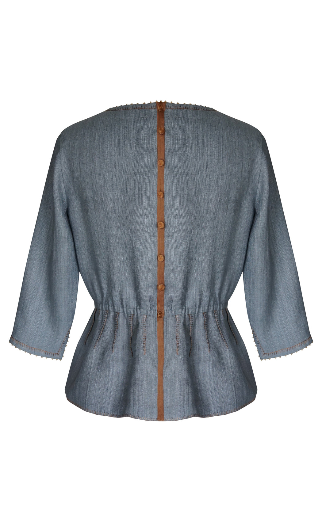 BIRDWALK KHADI  EMBROIDERY TOP