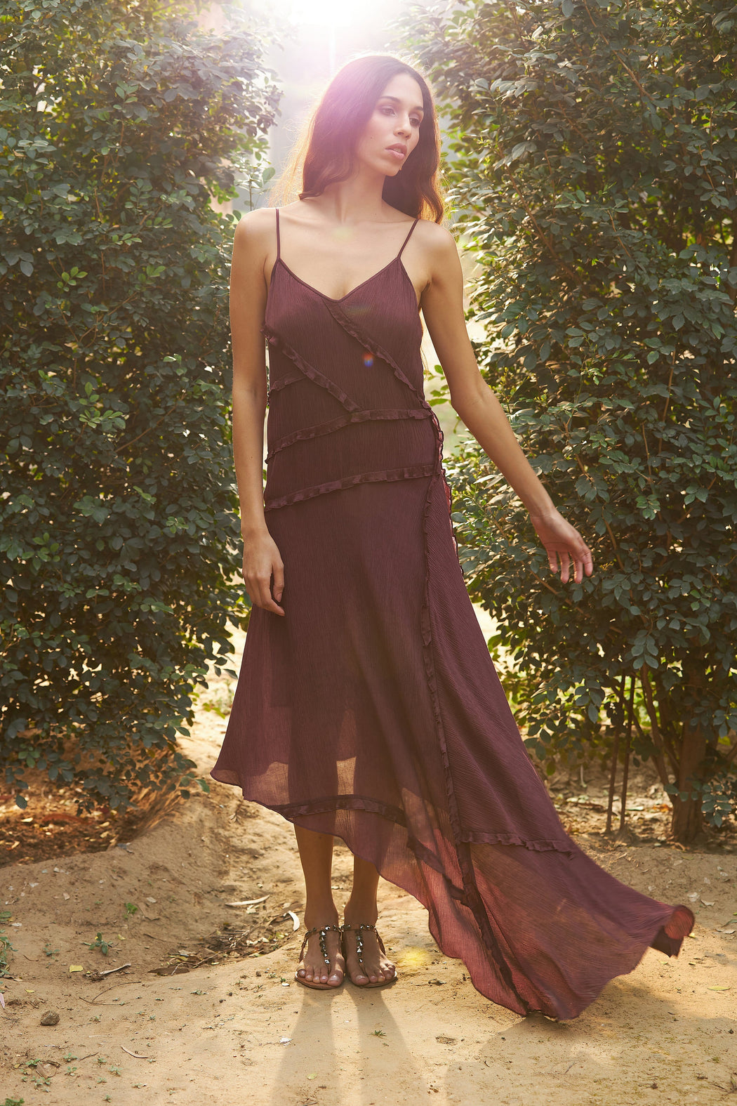 shona joy luxe bias asymmetrical slip dress Shona Joy Luxe Bias Asymmetrical Slip Dress in