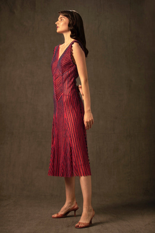 BIRDWALK STRIPED  NET DRESS